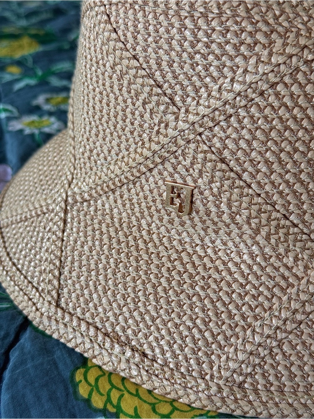 Eric Javits Latticia Bucket Hat | Peanut - Picture 6 of 11